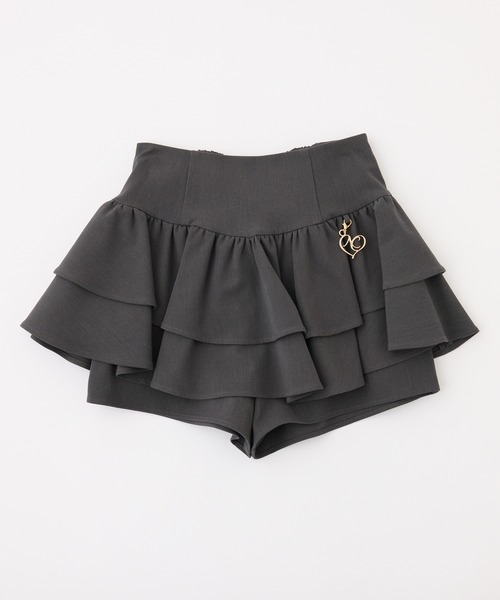 one after another NICE CLAUP(ワンアフターアナザーナイスクラップ)の「【ZOZO限定カラーあり】バックレースアップティアードスカパン(スカート・レディース・チャコールグレー/ブラック/オフホワイト/ベージュ/ブラウン系その他・SMALL/MEDIUM)」の7枚目の写真