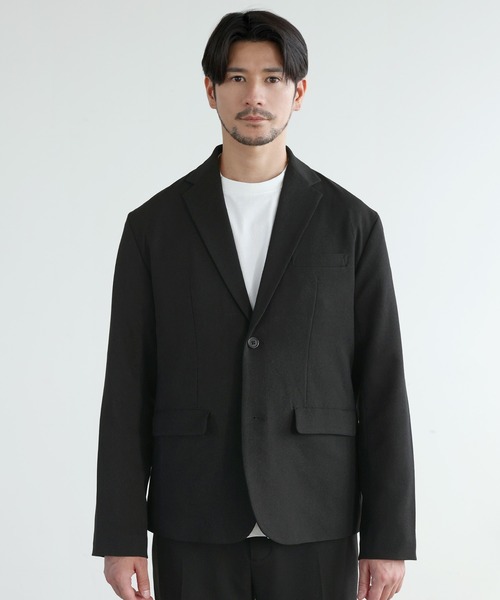 SPU(スプ)の「【セットアップ 2点セット】LANATEC LEI(R)多機能性ウールライク素材【ウォッシャブル・抗ピリング・ナチュラルストレッチ・イージーケア・ソフトタッチ】シングルジャケット&テーパードパンツ(セットアップ・メンズ・グレー/ブラウン/ブラック・S/M/L/XL)」の17枚目の写真