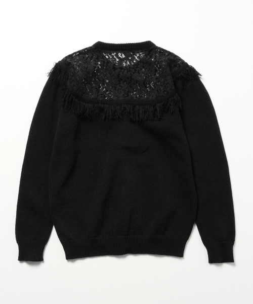 Kaon（カオン）の「KAON / レースヨーク ニットカーディガン（ニット/セーター・レディース・ホワイト系その他/ブラック・ONE SIZE）」の19枚目の写真