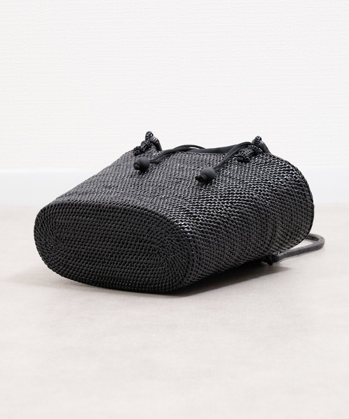 artipur COTTAGE(アルティプールコテージ)の「TKK : アタシンプルトートバック(かごバッグ・レディース・ブラック・FREE)」の12枚目の写真