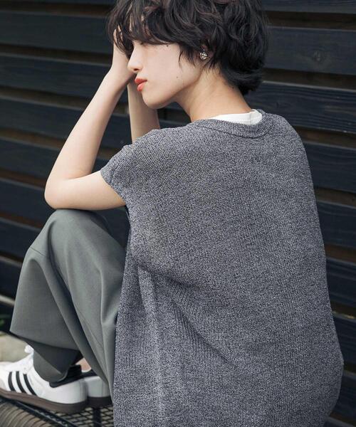 URBAN RESEARCH DOORS(アーバンリサーチドアーズ)の「『洗濯可/UVカット』『UR TECH』Aircare2WAYニットベスト(ベスト・レディース・グレー系その他/ブラウン/ブルー・FREE)」の17枚目の写真