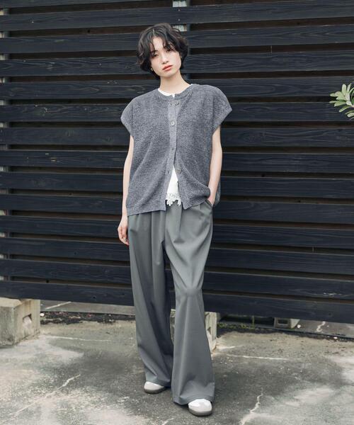 URBAN RESEARCH DOORS(アーバンリサーチドアーズ)の「『洗濯可/UVカット』『UR TECH』Aircare2WAYニットベスト(ベスト・レディース・グレー系その他/ブラウン/ブルー・FREE)」の22枚目の写真