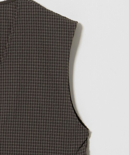 A DAY IN THE LIFE UNITED ARROWS（アデイインザライフユナイテッドアローズ）の「サッカー ペプラム ジップベスト ＜A DAY IN THE LIFE＞（Tシャツ/カットソー・レディース・ダークブラウン/ネイビー/ブラック・FREE）」の12枚目の写真