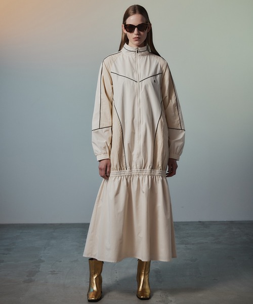 MAISON SPECIAL（メゾンスペシャル）の「Sporty Dress/スポーティワンピース（ワンピース・レディース・ブラック/カーキ/オフホワイト・38/36）」の2枚目の写真