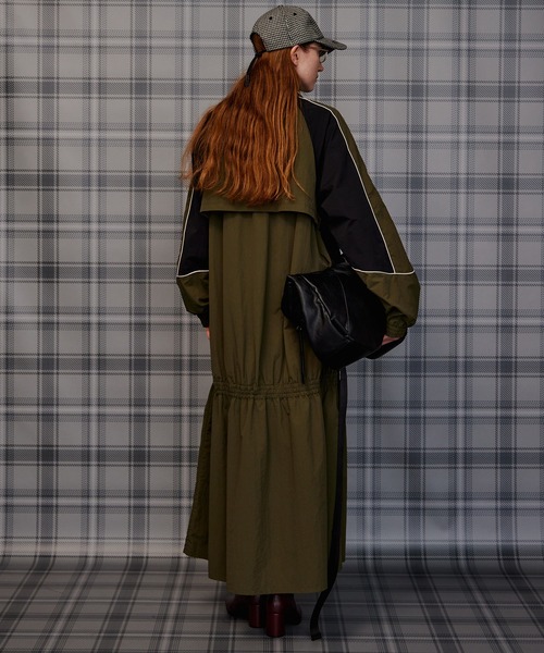 MAISON SPECIAL（メゾンスペシャル）の「Sporty Dress/スポーティワンピース（ワンピース・レディース・ブラック/カーキ/オフホワイト・38/36）」の8枚目の写真