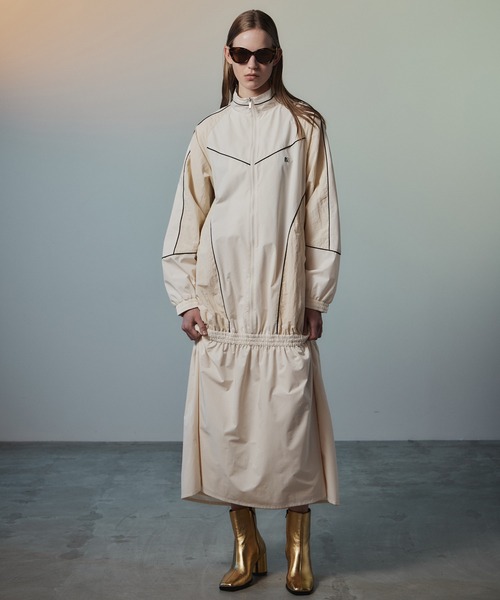 MAISON SPECIAL（メゾンスペシャル）の「Sporty Dress/スポーティワンピース（ワンピース・レディース・ブラック/カーキ/オフホワイト・38/36）」の12枚目の写真