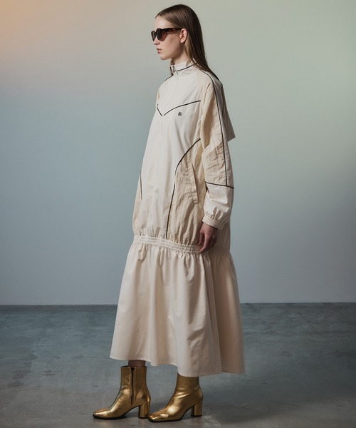 MAISON SPECIAL（メゾンスペシャル）の「Sporty Dress/スポーティワンピース（ワンピース・レディース・ブラック/カーキ/オフホワイト・38/36）」の13枚目の写真