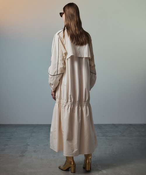 MAISON SPECIAL（メゾンスペシャル）の「Sporty Dress/スポーティワンピース（ワンピース・レディース・ブラック/カーキ/オフホワイト・38/36）」の15枚目の写真