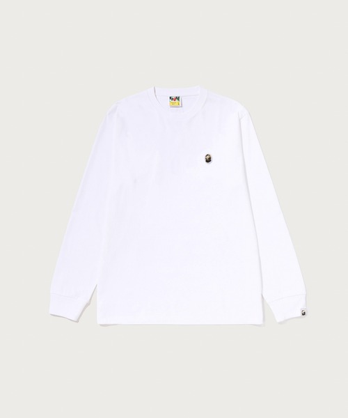 A BATHING APE長袖Tシャツ ホワイト S 確実正規品値下げ可 1ST CAMO ONE POINT LS TEE（Tシャツ/カットソー）｜A BATHING APE（ア