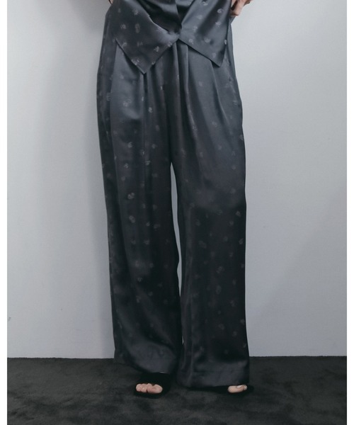 Flower Jacquard Roughpants（その他パンツ）｜anuke（アンヌーク）の