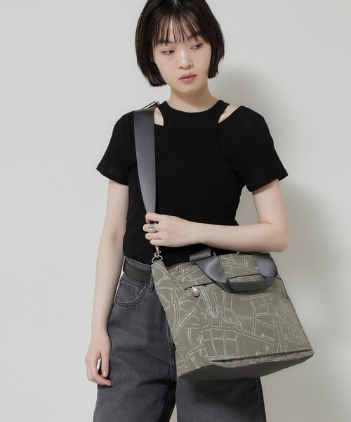 HIROKO HAYASHI(ヒロコハヤシ)の「COMODA(コモダ)2wayボストンバッグ(ボストンバッグ・レディース・ブラック系/ベージュ系4・00)」の6枚目の写真