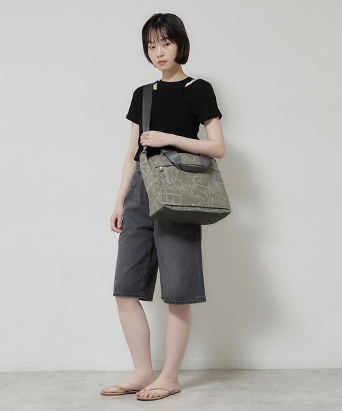 HIROKO HAYASHI(ヒロコハヤシ)の「COMODA(コモダ)2wayボストンバッグ(ボストンバッグ・レディース・ブラック系/ベージュ系4・00)」の7枚目の写真