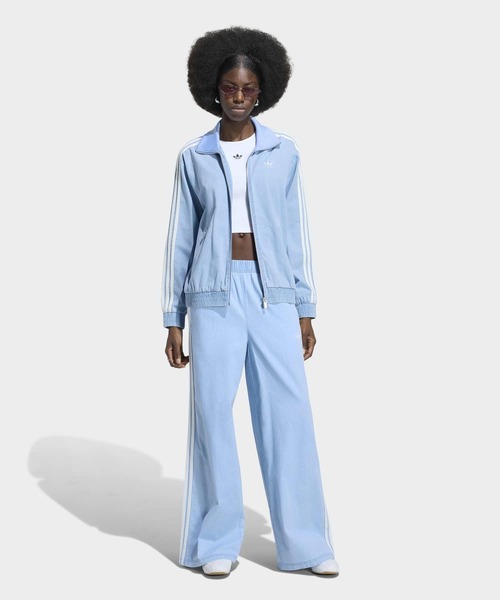 adidas（アディダス）の「アディダス オリジナルス サマーグローライト デニム ファイヤーバード トラックトップ / ジャージ / トラックジャケット / アディダスオリジナルス adidas Originals（ジャージ・レディース・ブルー・XX-LARGE/3XL/LARGE/MEDIUM/SMALL/X-LARGE/X-SMALL）」の5枚目の写真