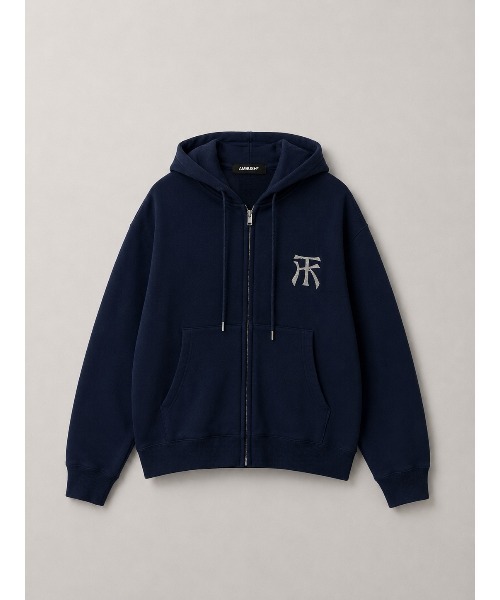 THE TOKYO(ザトウキョウ)の「【AMBUSH/アンブッシュ】WAX TK SWEAT ZIP UP HOODIE(パーカー・メンズ・グリーン/ネイビー・M)」の1枚目の写真