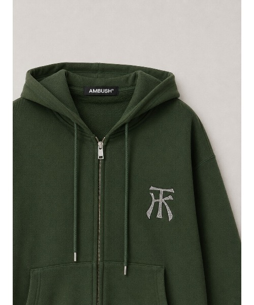 THE TOKYO(ザトウキョウ)の「【AMBUSH/アンブッシュ】WAX TK SWEAT ZIP UP HOODIE(パーカー・メンズ・グリーン/ネイビー・M)」の3枚目の写真