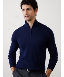 BANANA REPUBLIC FACTORY STORE メリノウールハーフジップセーター