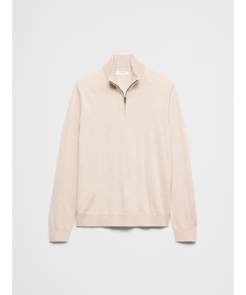 BANANA REPUBLIC FACTORY STORE(バナナリパブリック ファクトリーストア)の「BANANA REPUBLIC FACTORY STORE メリノウールハーフジップセーター(ニット/セーター・メンズ・ブラック/チャコールグレー/ブルー/ネイビー/ナチュラル・M/S/XL/L)」の9枚目の写真