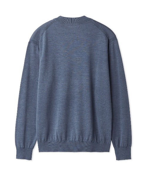 AOURE(アウール)の「ドライシルク LS(ニット/セーター・メンズ・ターコイズブルー系/ブルー/アイボリー/ダークブラウン/チャコールグレー・MEDIUM/LARGE)」の14枚目の写真
