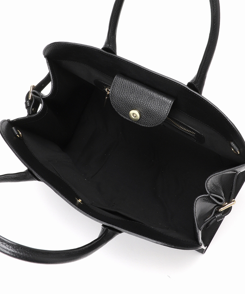 Spick & Span(スピックアンドスパン)の「《WEB限定 / 追加2》MILOS / ミロス 別注ボストンバッグRE*(ボストンバッグ・レディース・ブラック・FREE)」の4枚目の写真
