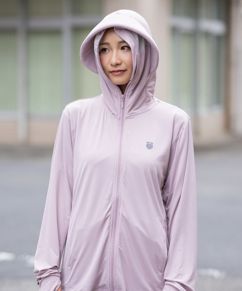 K-SWISS(ケースイス)の「【K-SWISS/ケースイス】接触冷感パーカー/ジップアップフードパーカー(パーカー・レディース・ブラック/ホワイト/ピンク・MEDIUM/LARGE/X-LARGE)」の21枚目の写真