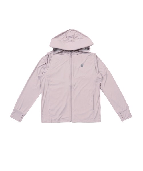 K-SWISS(ケースイス)の「【K-SWISS/ケースイス】接触冷感パーカー/ジップアップフードパーカー(パーカー・レディース・ブラック/ホワイト/ピンク・MEDIUM/LARGE/X-LARGE)」の8枚目の写真