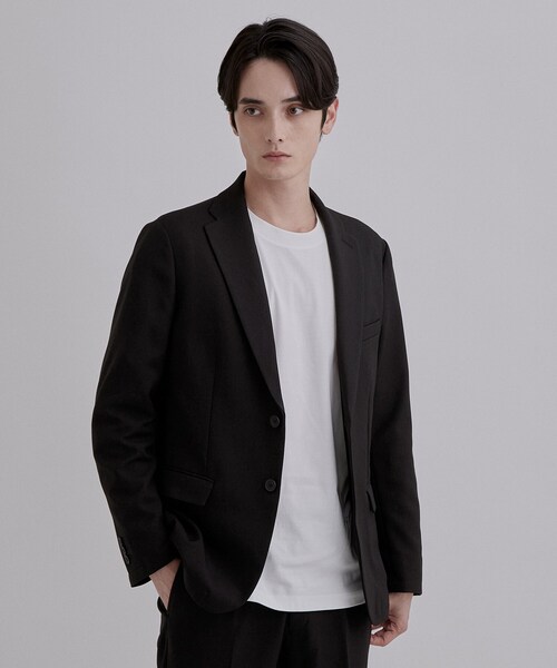 tk.TAKEO KIKUCHI(ティーケータケオキクチ)の「【365日対応】PINHEADシングルセットアップ/上下2点セット/ONOFF兼用/ストレッチ/洗える/イージーケア/シワになりにくい/ビジネス対応(セットアップ・メンズ・ブルー系その他/ブルー/ブラック・01/02/03/04)」の15枚目の写真