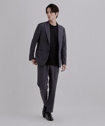 tk.TAKEO KIKUCHI（ティーケータケオキクチ）の「【365日対応】PINHEADシングルセットアップ 上下2点セット ONOFF兼用 ストレッチ 洗える イージーケア シワになりにくい ビジネス対応（セットアップ）」