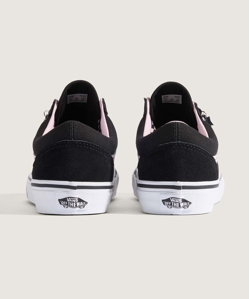 VANS(バンズ)の「オールドスクール / Old Skool BLACK/WHITE VN000D6WY281(スニーカー・メンズ・ブラック×ピンク・4/6/6.5/5/7/5.5/4.5)」の4枚目の写真