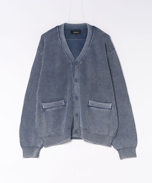 ムラサキスポーツ(ムラサキスポーツ)の「DEAR LAUREL/ディアローレル ニット セーター カーディガン PIGMENT KNIT DL26F-1301(ニット/セーター・メンズ・ネイビー/ターコイズブルー/ブラック・M/L)」の2枚目の写真