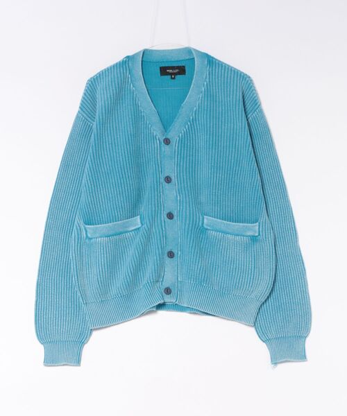 ムラサキスポーツ(ムラサキスポーツ)の「DEAR LAUREL/ディアローレル ニット セーター カーディガン PIGMENT KNIT DL26F-1301(ニット/セーター・メンズ・ネイビー/ターコイズブルー/ブラック・M/L)」の3枚目の写真