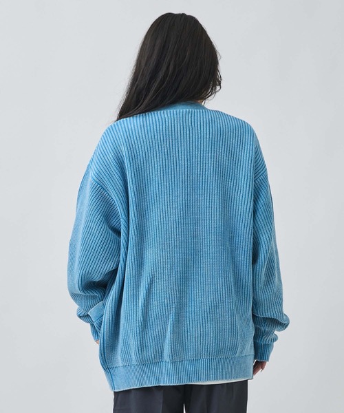 ムラサキスポーツ(ムラサキスポーツ)の「DEAR LAUREL/ディアローレル ニット セーター カーディガン PIGMENT KNIT DL26F-1301(ニット/セーター・メンズ・ネイビー/ターコイズブルー/ブラック・M/L)」の13枚目の写真