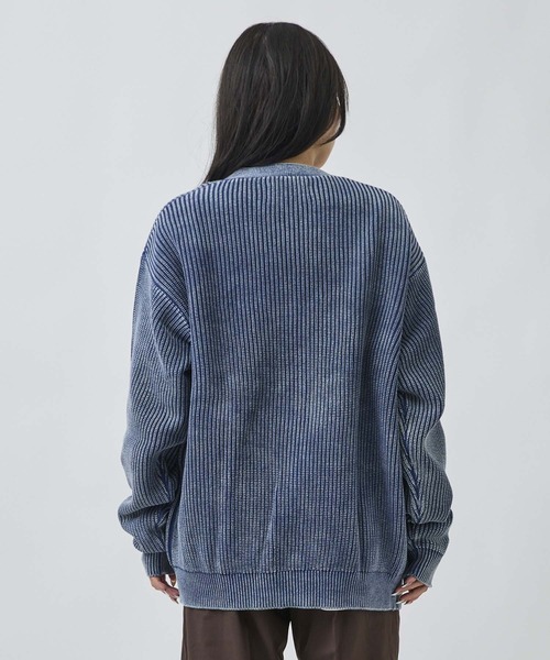 ムラサキスポーツ(ムラサキスポーツ)の「DEAR LAUREL/ディアローレル ニット セーター カーディガン PIGMENT KNIT DL26F-1301(ニット/セーター・メンズ・ネイビー/ターコイズブルー/ブラック・M/L)」の8枚目の写真