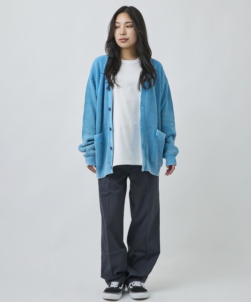 ムラサキスポーツ(ムラサキスポーツ)の「DEAR LAUREL/ディアローレル ニット セーター カーディガン PIGMENT KNIT DL26F-1301(ニット/セーター・メンズ・ネイビー/ターコイズブルー/ブラック・M/L)」の14枚目の写真