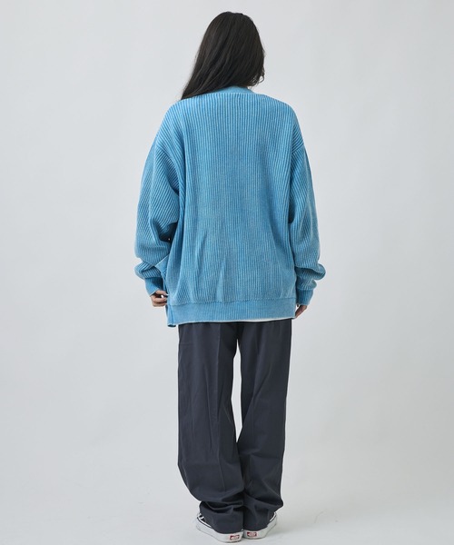 ムラサキスポーツ(ムラサキスポーツ)の「DEAR LAUREL/ディアローレル ニット セーター カーディガン PIGMENT KNIT DL26F-1301(ニット/セーター・メンズ・ネイビー/ターコイズブルー/ブラック・M/L)」の15枚目の写真