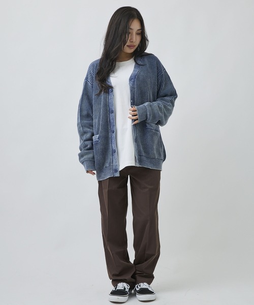 ムラサキスポーツ(ムラサキスポーツ)の「DEAR LAUREL/ディアローレル ニット セーター カーディガン PIGMENT KNIT DL26F-1301(ニット/セーター・メンズ・ネイビー/ターコイズブルー/ブラック・M/L)」の9枚目の写真