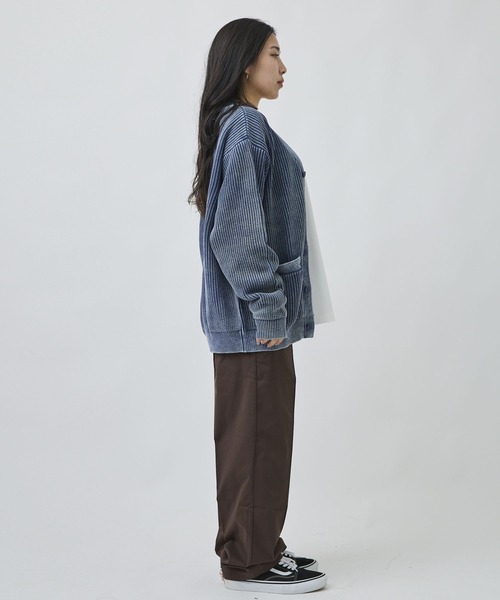 ムラサキスポーツ(ムラサキスポーツ)の「DEAR LAUREL/ディアローレル ニット セーター カーディガン PIGMENT KNIT DL26F-1301(ニット/セーター・メンズ・ネイビー/ターコイズブルー/ブラック・M/L)」の11枚目の写真