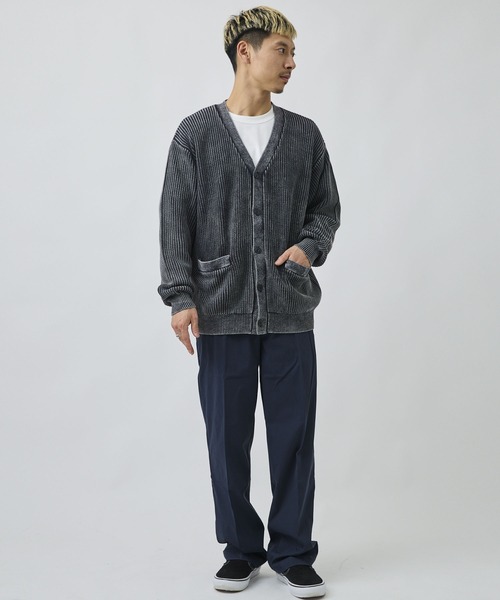 ムラサキスポーツ(ムラサキスポーツ)の「DEAR LAUREL/ディアローレル ニット セーター カーディガン PIGMENT KNIT DL26F-1301(ニット/セーター・メンズ・ネイビー/ターコイズブルー/ブラック・M/L)」の5枚目の写真