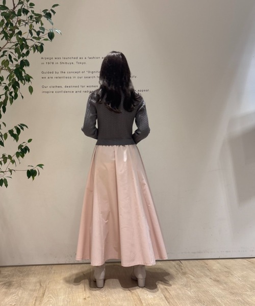 JUSGLITTY(ジャスグリッティー)の「7分袖ケーブルドッキングワンピース(ワンピース・レディース・ダークブラウン/ネイビー/グレー・2/1)」の19枚目の写真