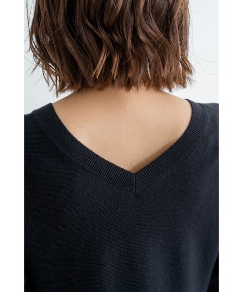 M.deux（エムドゥ）の「バイカラー2wayフレアニットワンピース（ワンピース・レディース・ブラック系その他・SMALL/MEDIUM/LARGE）」の9枚目の写真