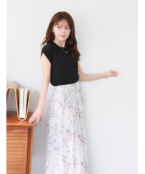 fifth(フィフス)の「クルーネック薄手サマーニット(ニット/セーター・レディース・モカ/ブラック/アイボリー・M)」の18枚目の写真