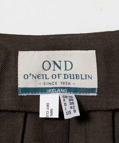 O'NEIL of DUBLIN(オニールオブダブリン)の「【別注】<O'NEIL of DUBLIN>プリーツ ロングスカート(スカート・レディース・モカ/ブラック・12/10/8)」の4枚目の写真