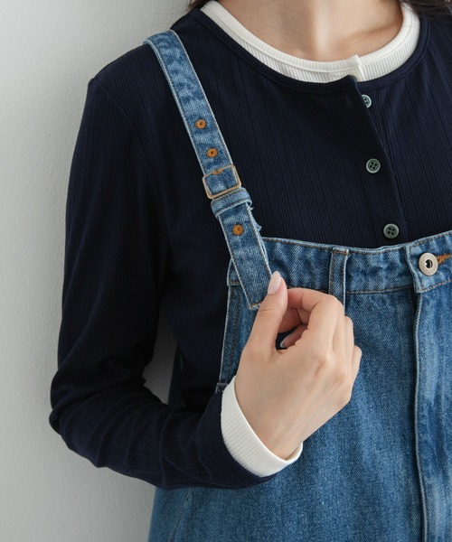 URBAN RESEARCH Sonny Label(アーバンリサーチサニーレーベル)の「デニムキャミジャンパースカート(ジャンパースカート・レディース・インディゴブルー/ブラック・FREE)」の20枚目の写真