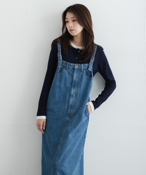 URBAN RESEARCH Sonny Label(アーバンリサーチサニーレーベル)の「デニムキャミジャンパースカート(ジャンパースカート・レディース・インディゴブルー/ブラック・FREE)」の22枚目の写真