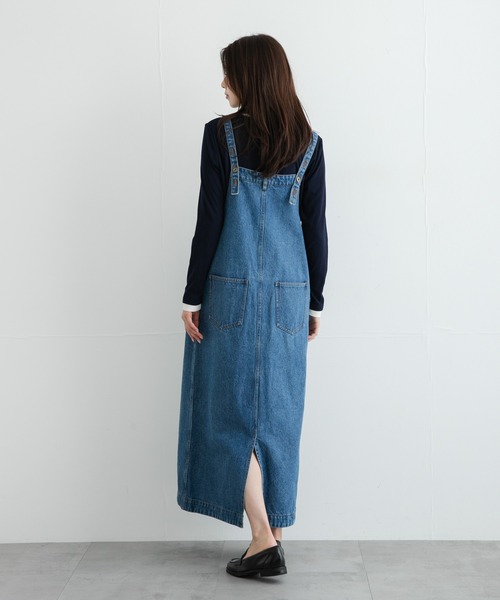 URBAN RESEARCH Sonny Label(アーバンリサーチサニーレーベル)の「デニムキャミジャンパースカート(ジャンパースカート・レディース・インディゴブルー/ブラック・FREE)」の4枚目の写真