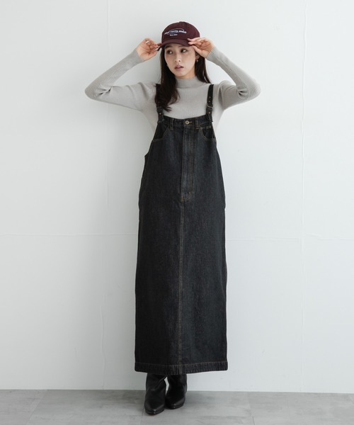 URBAN RESEARCH Sonny Label(アーバンリサーチサニーレーベル)の「デニムキャミジャンパースカート(ジャンパースカート・レディース・インディゴブルー/ブラック・FREE)」の9枚目の写真