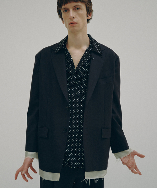 EDIFICE(エディフィス)の「Hedie.+ Dot Pullover Shirt(シャツ/ブラウス・メンズ・ブラック・2/3)」の2枚目の写真