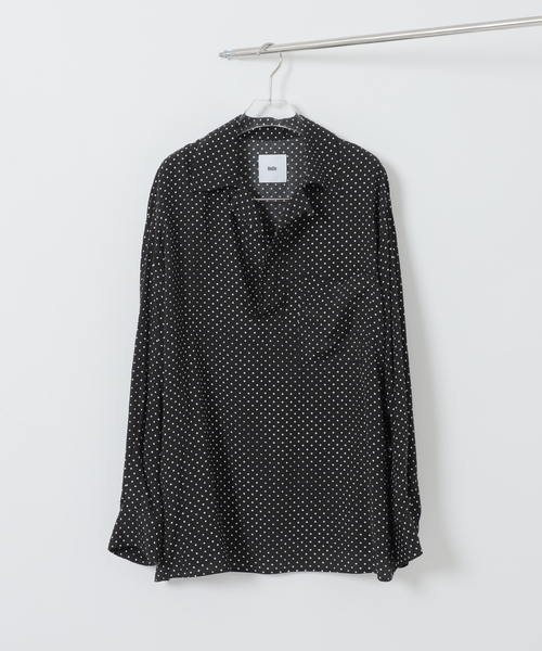 EDIFICE(エディフィス)の「Hedie.+ Dot Pullover Shirt(シャツ/ブラウス・メンズ・ブラック・2/3)」の4枚目の写真