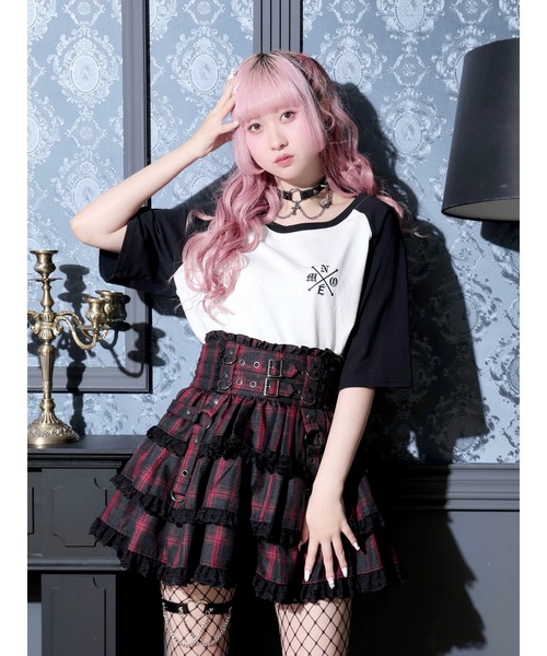 NOEMIE（ノエミー）の「ラグランデビルバックプリントTシャツ（Tシャツ/カットソー・レディース・ダークグレー/パープル/オフホワイト・M）」の2枚目の写真