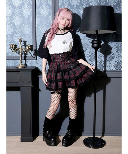 NOEMIE（ノエミー）の「ラグランデビルバックプリントTシャツ（Tシャツ/カットソー・レディース・ダークグレー/パープル/オフホワイト・M）」の13枚目の写真