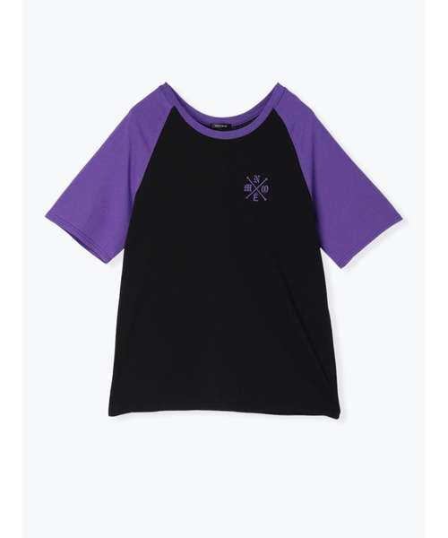 NOEMIE（ノエミー）の「ラグランデビルバックプリントTシャツ（Tシャツ/カットソー・レディース・ダークグレー/パープル/オフホワイト・M）」の16枚目の写真